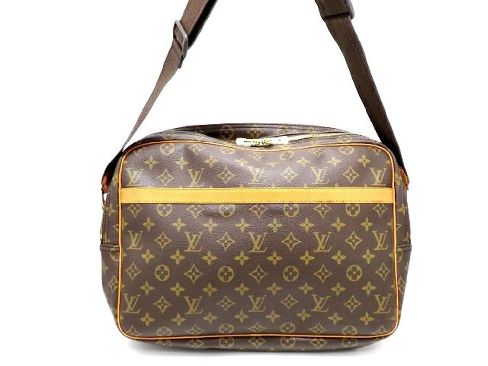 Louis Vuitton Monogram Shoulder Bag Reporter Brown